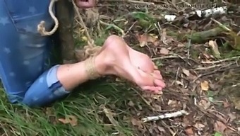 Outdoor Foot Fetish And Bdsm With An Amateur Babe