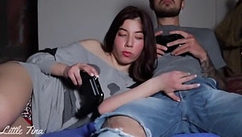 Teen Amateur Girl Gives Blowjob To Win Fifa Game And Gets Fucked In Return