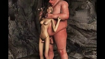 Giant Cocked Monsters Ejaculate On Animated Women In Hentai