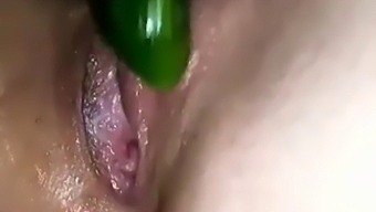 Solo Female Enjoys Using Sex Toys And Humor To Reach Orgasm