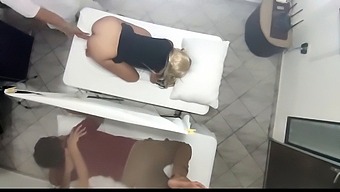 Cuckold Husband Watches As His Wife Gets A Massage And Fucked By The Masseuse