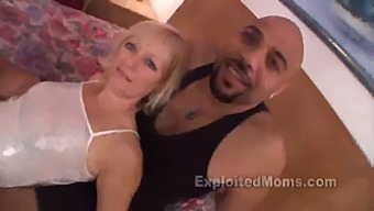 Unprofessional Person Engages In Sexual Activity With A Large African American Penis In A Steamy Video Featuring A Blonde Middle-Aged Woman