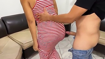 I Love To Watch My Stepmom In Tight Dress And Big Ass While Cleaning The Kitchen