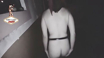 Watch A Naughty Exhibitionist, Andy Hot, Strip Down And Give A Blowjob On The Street