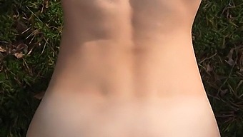 Teen Brunette Gets Her Perfect Body Covered In Cum In Outdoor Scene