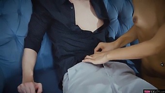 Stunning Teenage Girl Receives Facial Cumshot In Abundance