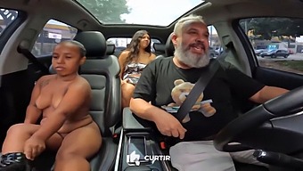 Anastasia From Brazil Shows Off Her Body In A Car And Playfully Explores The Streets Of Sao Paulo