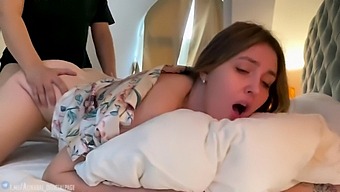 A Russian Milf With A Big Ass Gets Fucked By Her Stepson In A Hotel