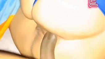 Filling A Latina'S Ass With Milk And Receiving A Creampie