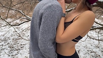 Amateur Wife Shares And Gets Double Creampied In A Public Snowstorm
