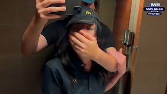 Public Restroom Encounter Leads To Intense Sexual Encounter - Eva Soda