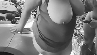 Voluptuous Stepmom Gets Naughty In Car With Young Guy