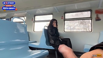 Katty West'S Wild Public Train Encounter And Subsequent Facial Celebration